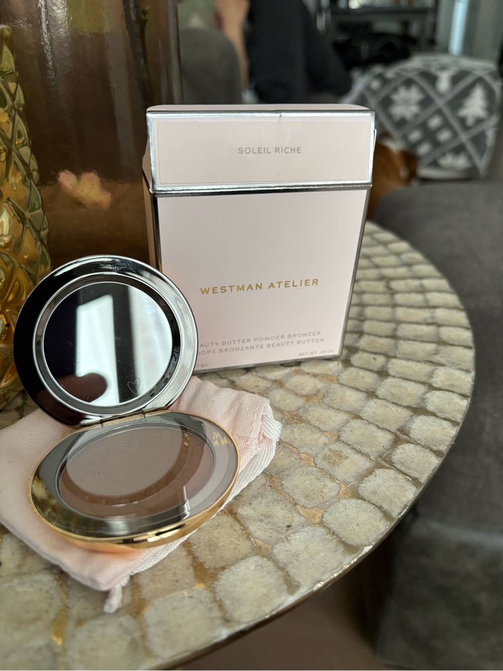 Westman Atelier Beauty Butter Powder Bronzer in shade Soleil Riche